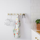 IKEA LURT Rack for 6 knobs, White Stain